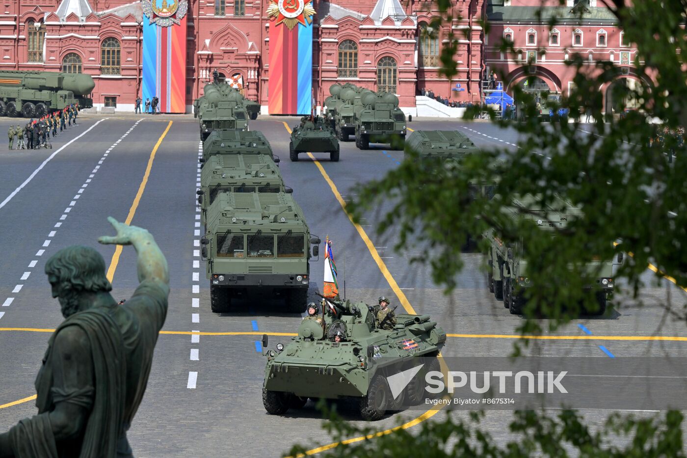 Russia WWII Victory Parade Rehearsal