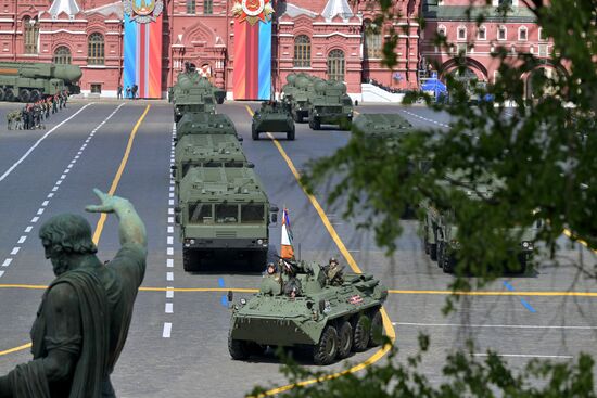 Russia WWII Victory Parade Rehearsal