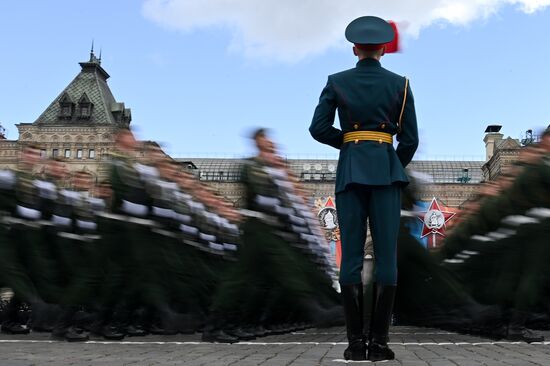 Russia WWII Victory Parade Rehearsal