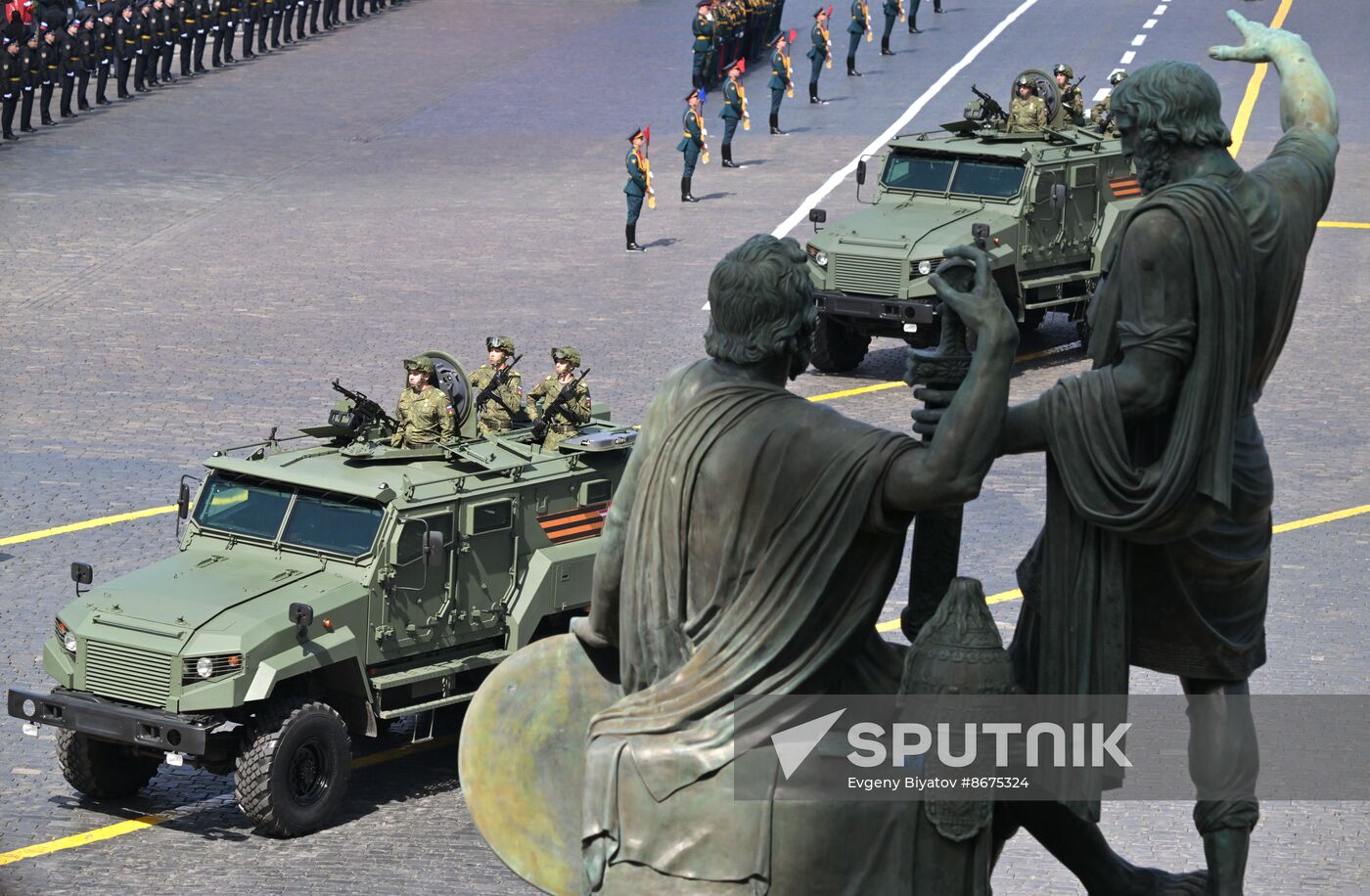 Russia WWII Victory Parade Rehearsal