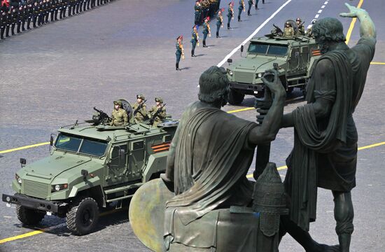 Russia WWII Victory Parade Rehearsal