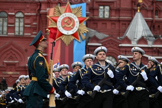 Russia WWII Victory Parade Rehearsal