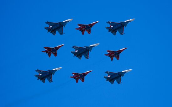 Russia WWII Victory Parade Rehearsal