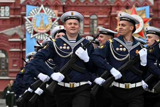 Russia WWII Victory Parade Rehearsal