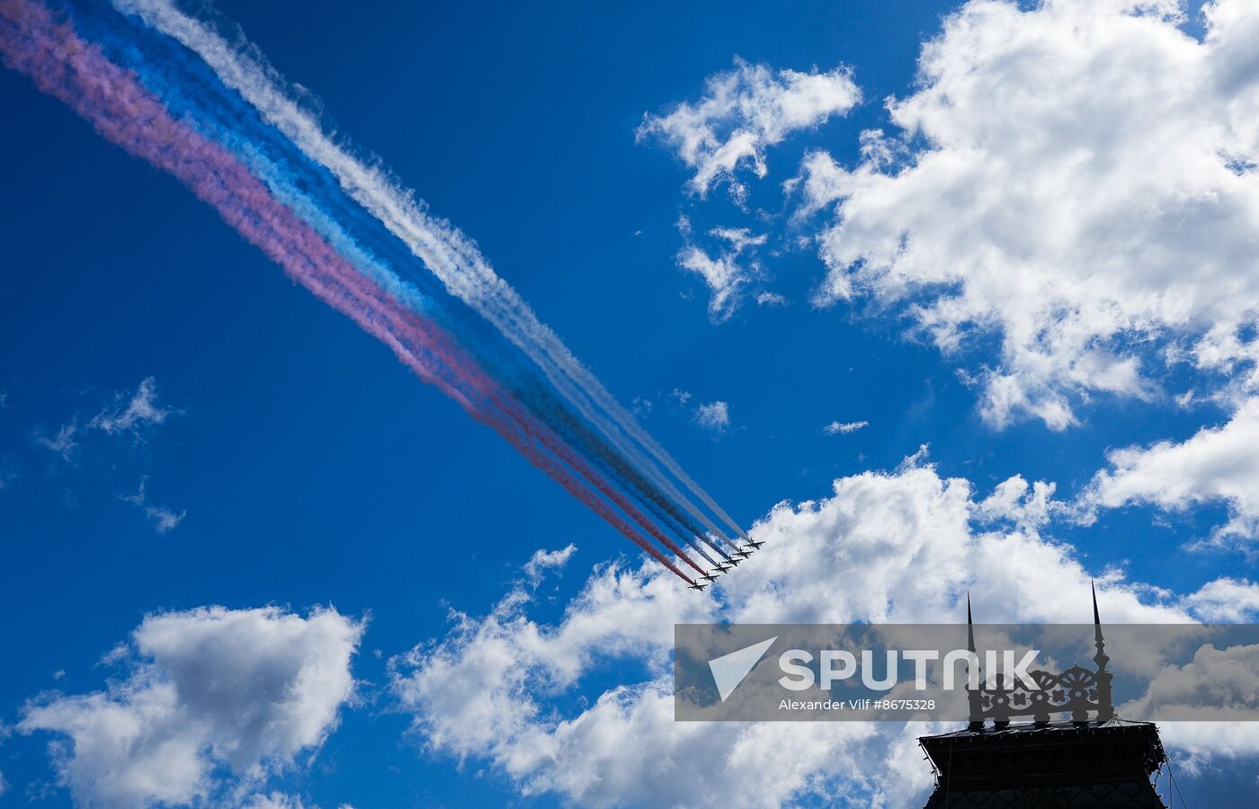 Russia WWII Victory Parade Rehearsal