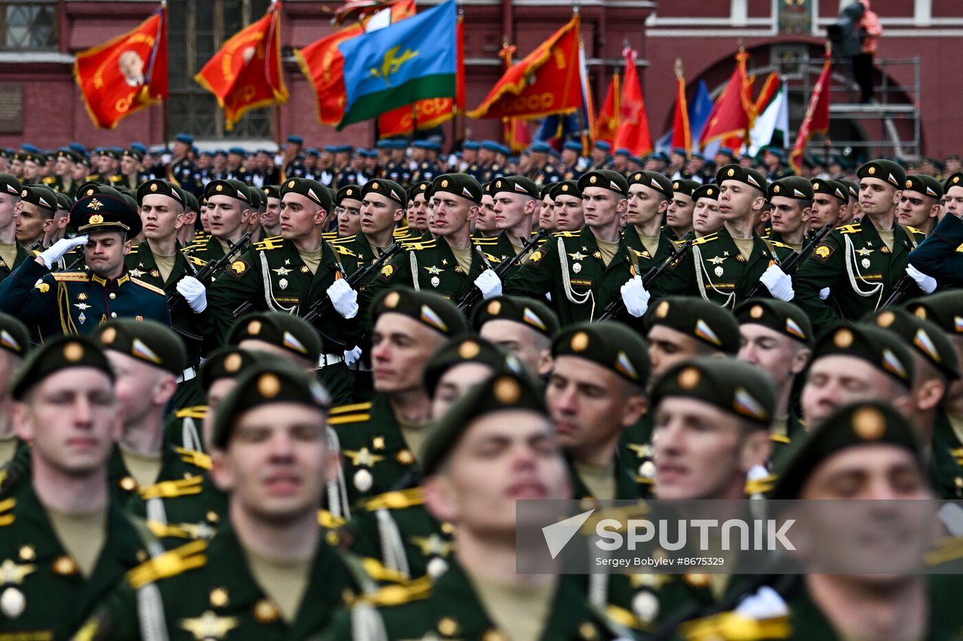 Russia WWII Victory Parade Rehearsal