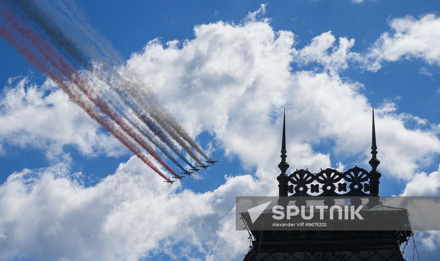 Russia WWII Victory Parade Rehearsal