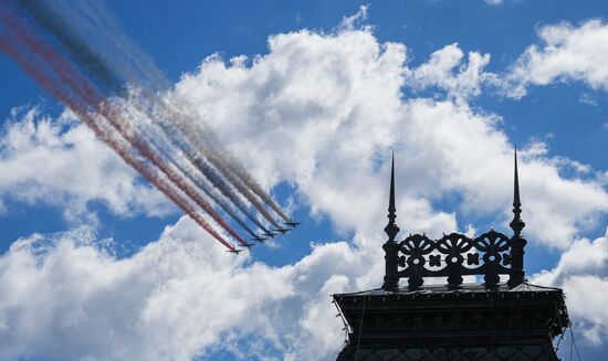 Russia WWII Victory Parade Rehearsal