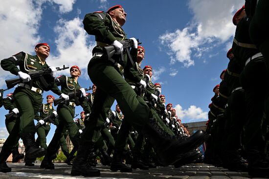 Russia WWII Victory Parade Rehearsal