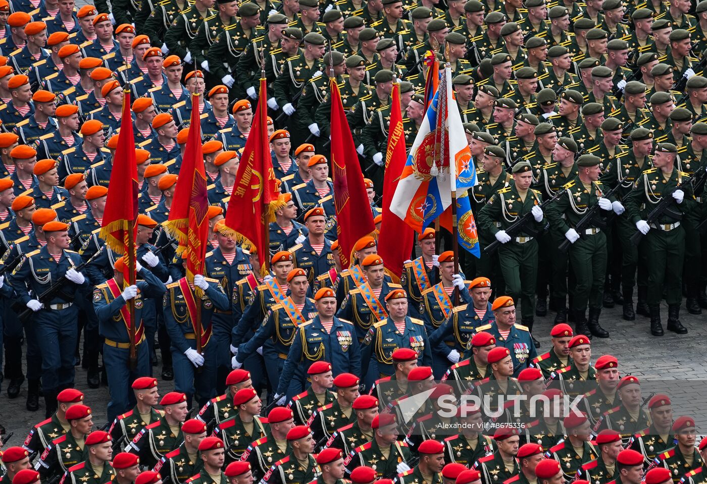 Russia WWII Victory Parade Rehearsal