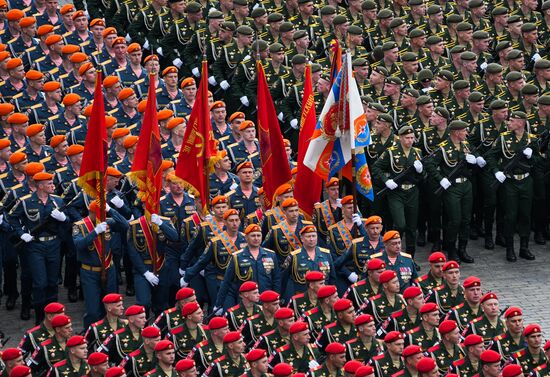 Russia WWII Victory Parade Rehearsal