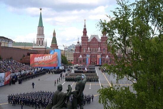 Russia WWII Victory Parade Rehearsal