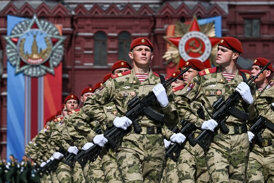 Russia WWII Victory Parade Rehearsal