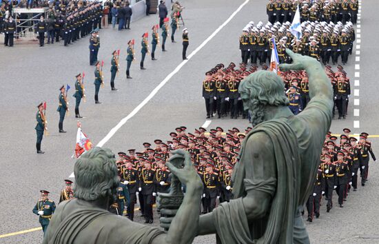 Russia WWII Victory Parade Rehearsal