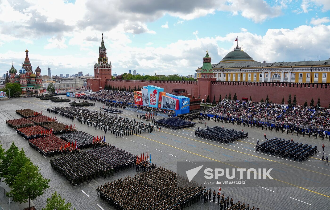 Russia WWII Victory Parade Rehearsal