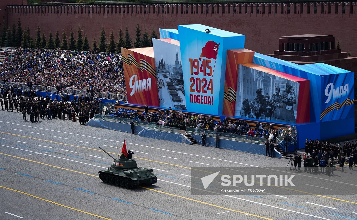 Russia WWII Victory Parade Rehearsal