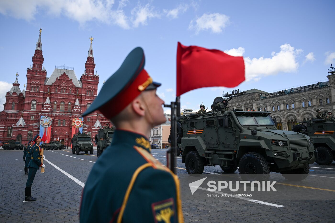 Russia WWII Victory Parade Rehearsal