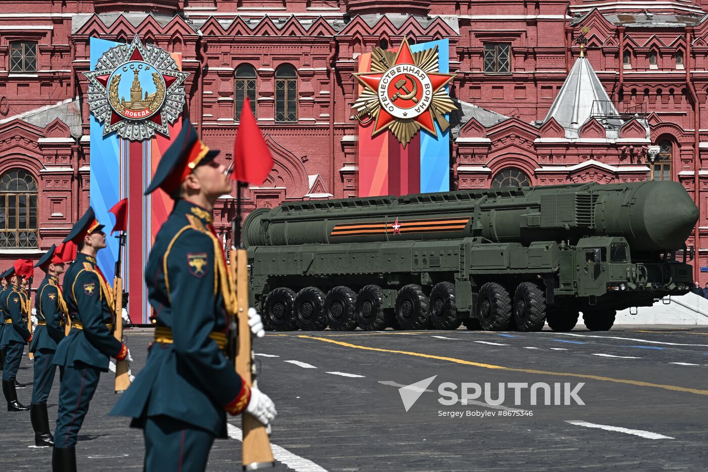 Russia WWII Victory Parade Rehearsal