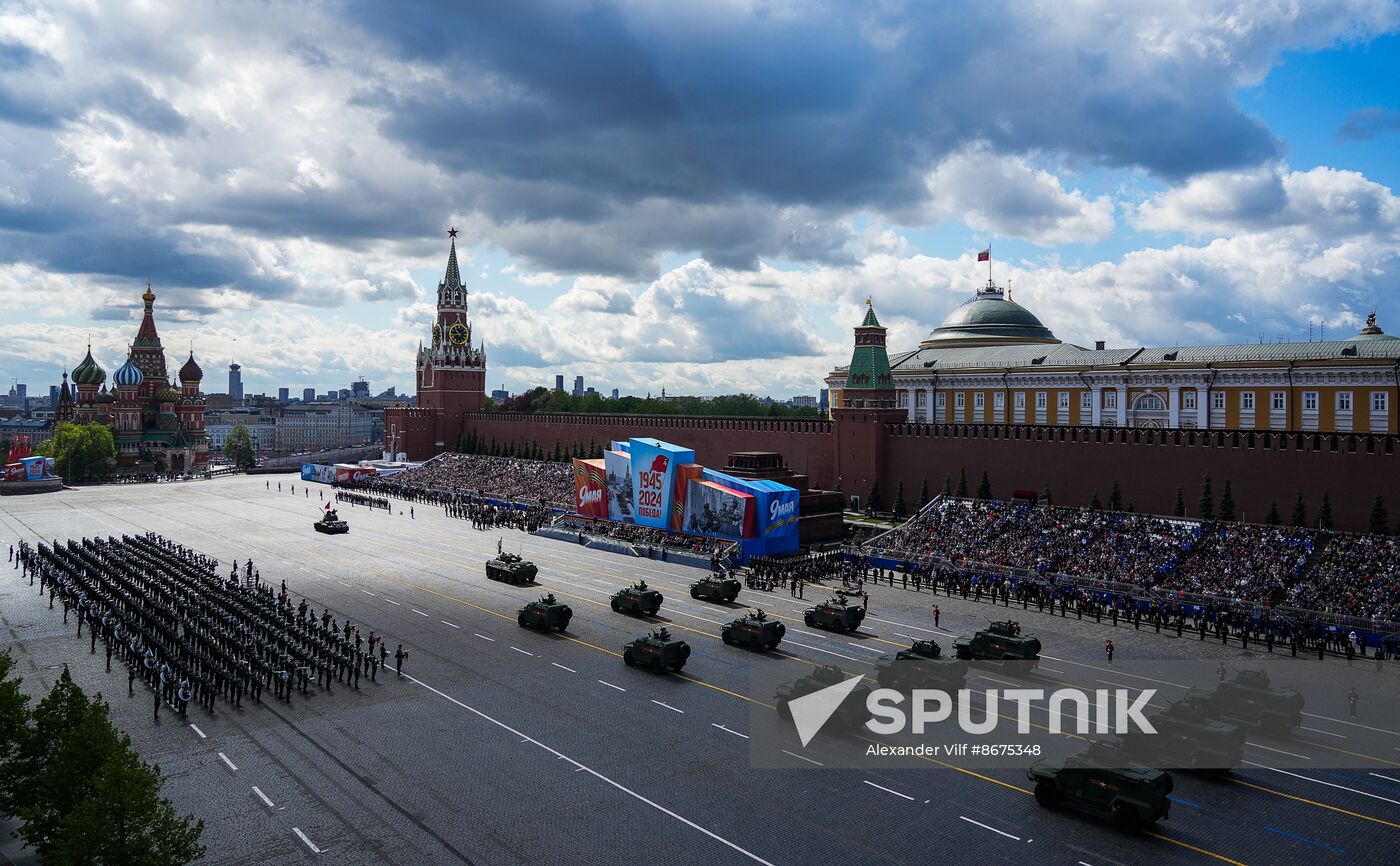 Russia WWII Victory Parade Rehearsal