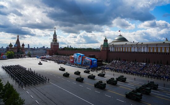 Russia WWII Victory Parade Rehearsal