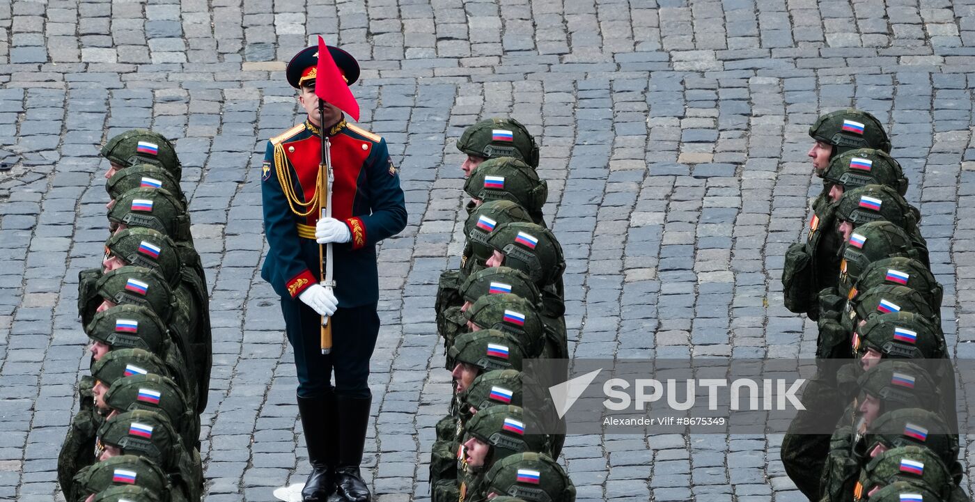 Russia WWII Victory Parade Rehearsal