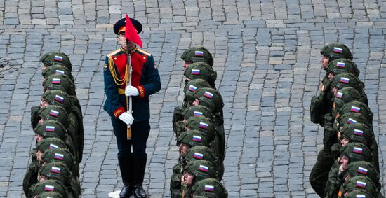 Russia WWII Victory Parade Rehearsal