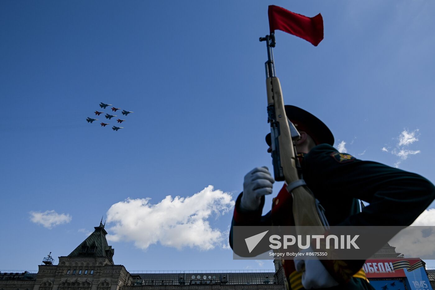 Russia WWII Victory Parade Rehearsal