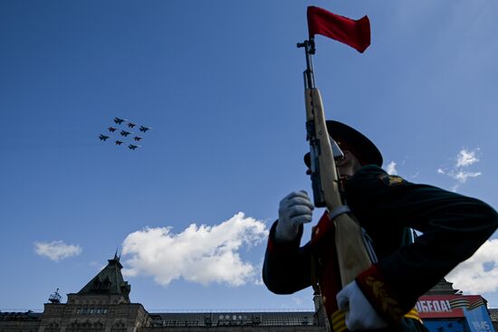 Russia WWII Victory Parade Rehearsal