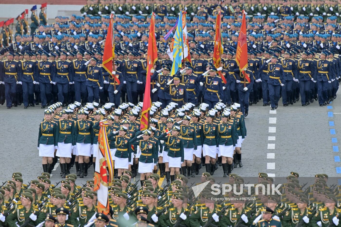 Russia WWII Victory Parade Rehearsal