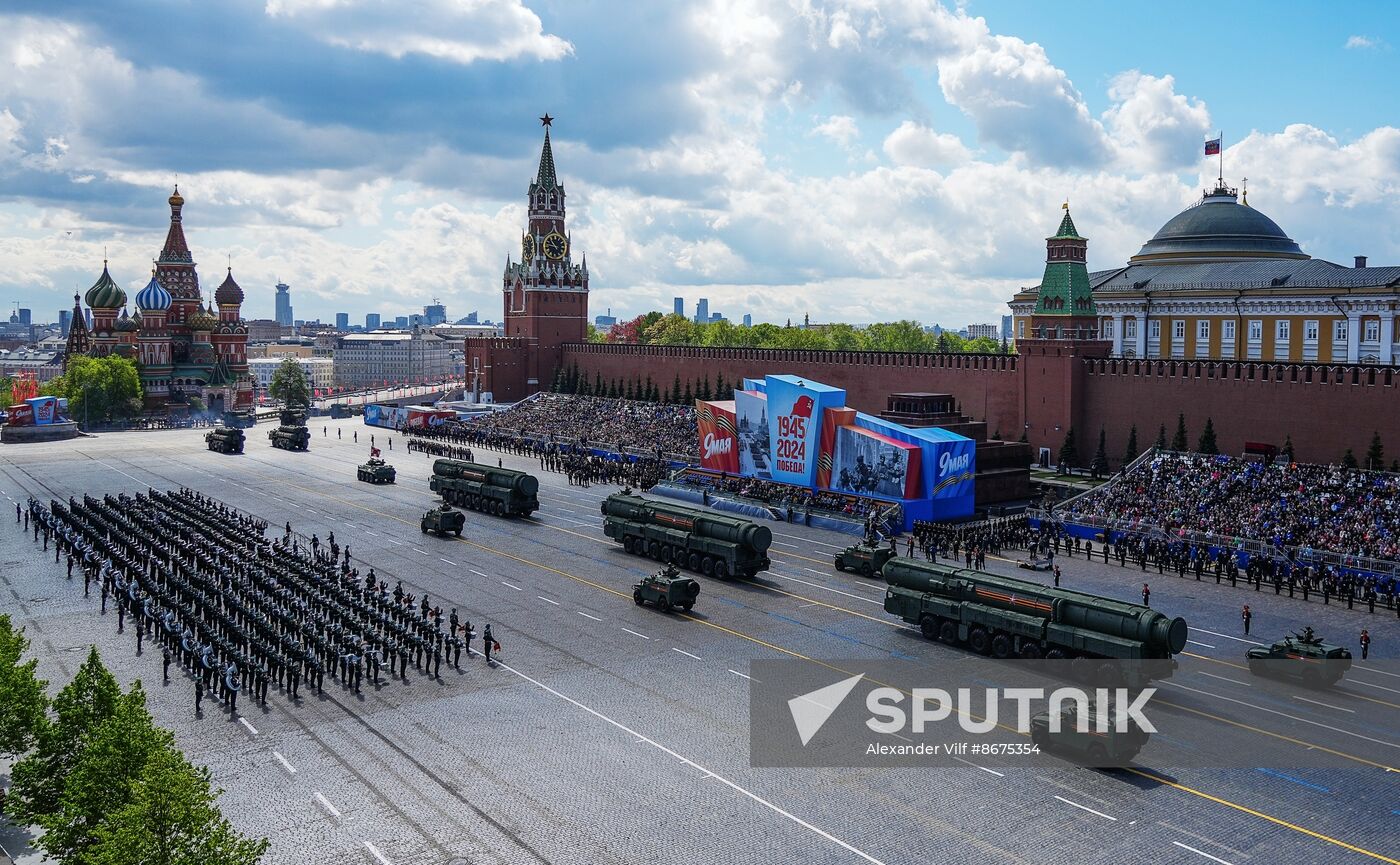 Russia WWII Victory Parade Rehearsal