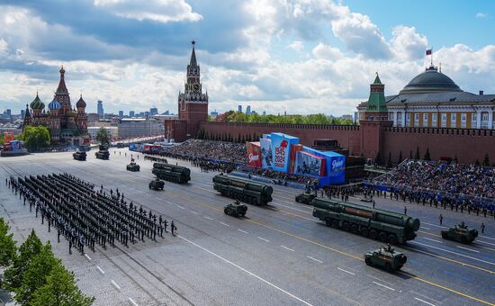 Russia WWII Victory Parade Rehearsal