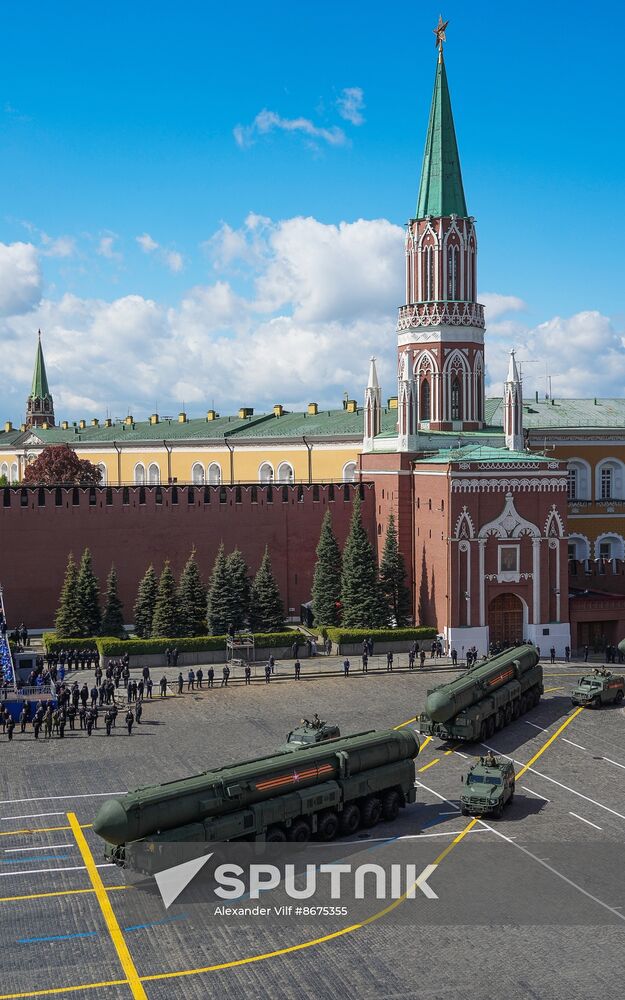 Russia WWII Victory Parade Rehearsal