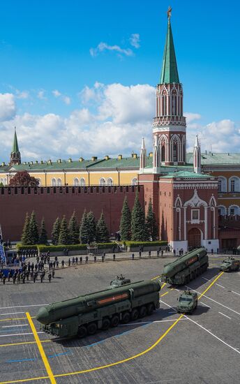 Russia WWII Victory Parade Rehearsal