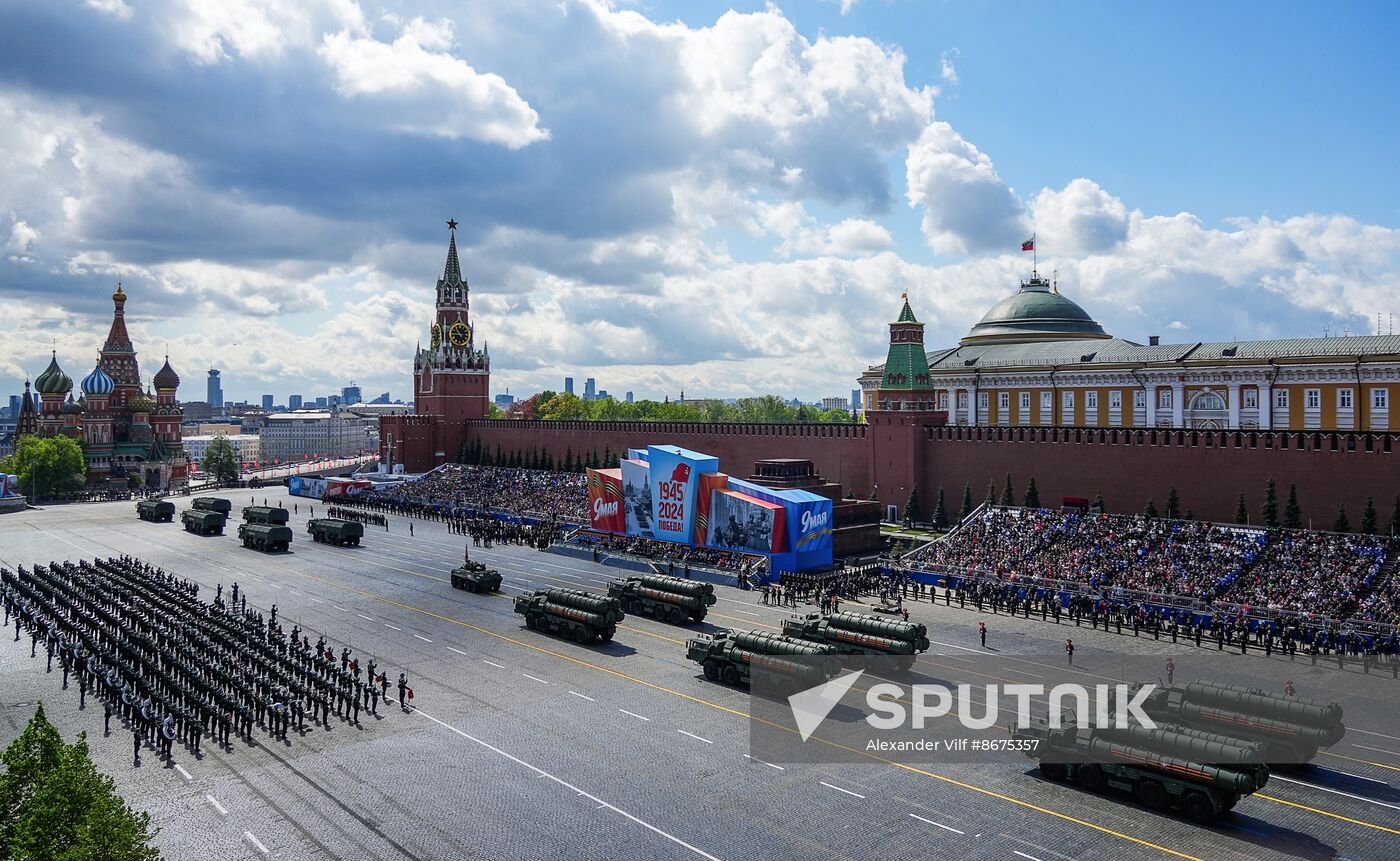 Russia WWII Victory Parade Rehearsal