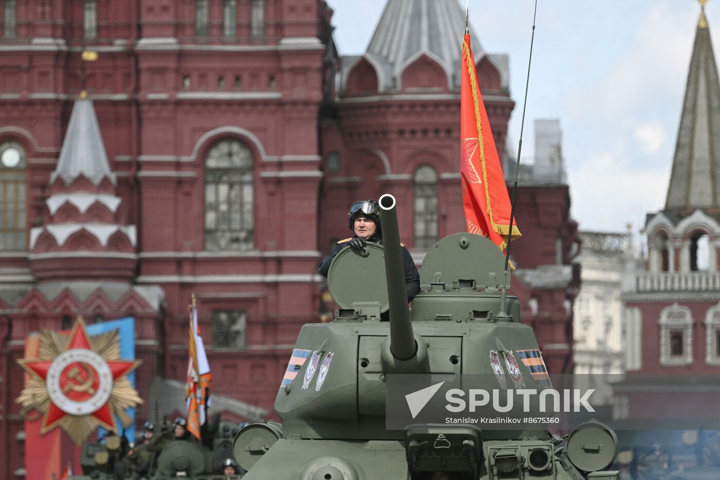 Russia WWII Victory Parade Rehearsal