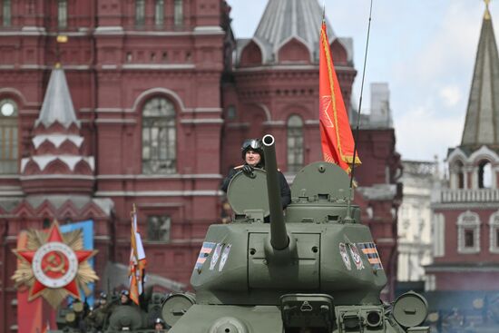 Russia WWII Victory Parade Rehearsal