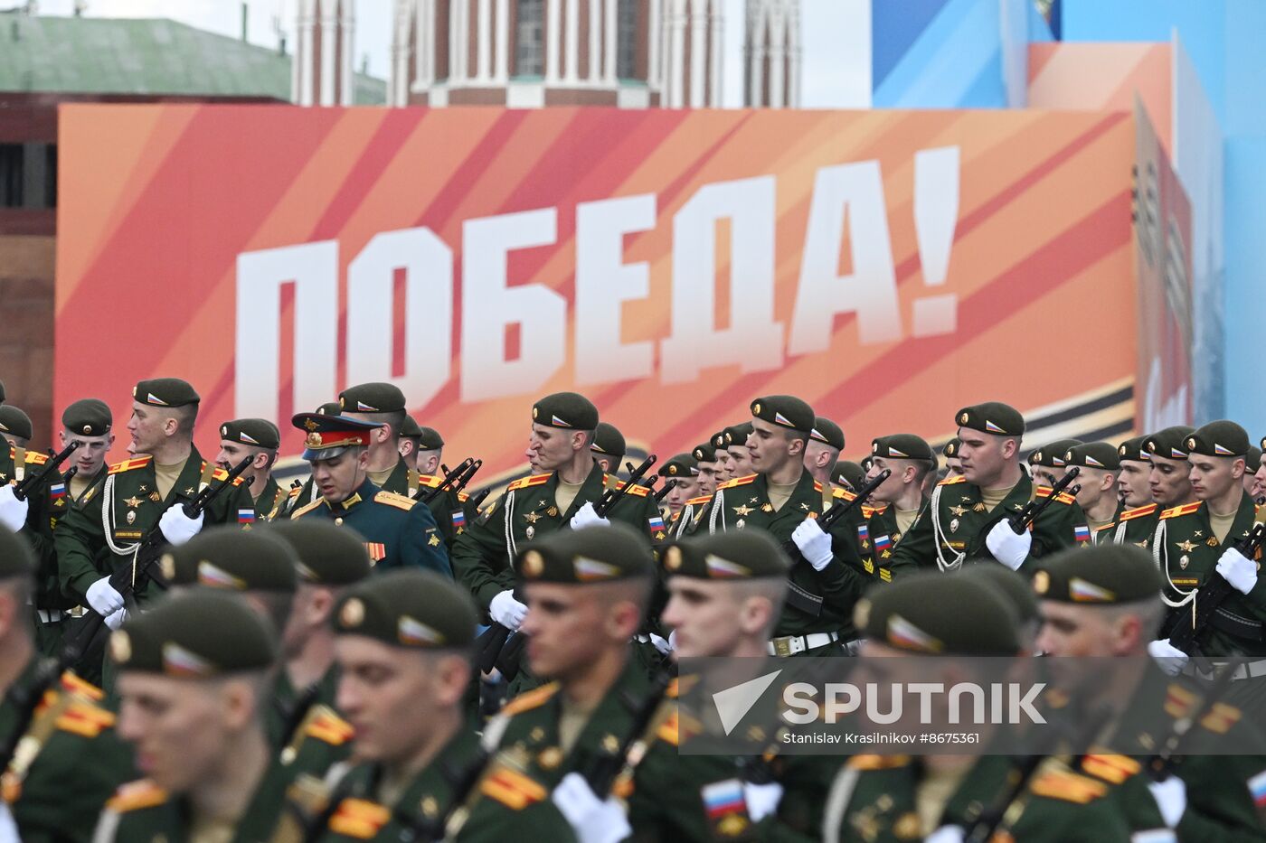 Russia WWII Victory Parade Rehearsal