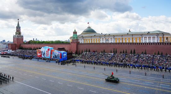 Russia WWII Victory Parade Rehearsal