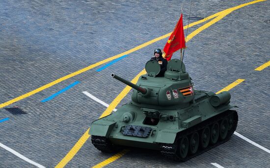 Russia WWII Victory Parade Rehearsal