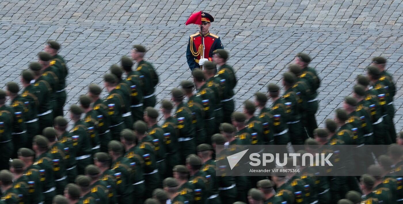 Russia WWII Victory Parade Rehearsal