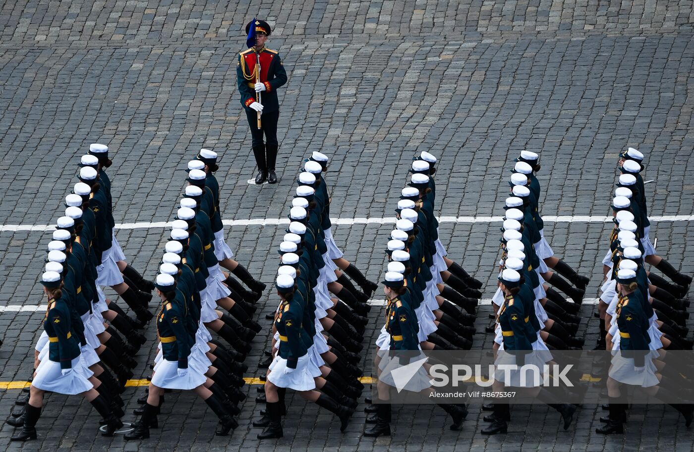 Russia WWII Victory Parade Rehearsal