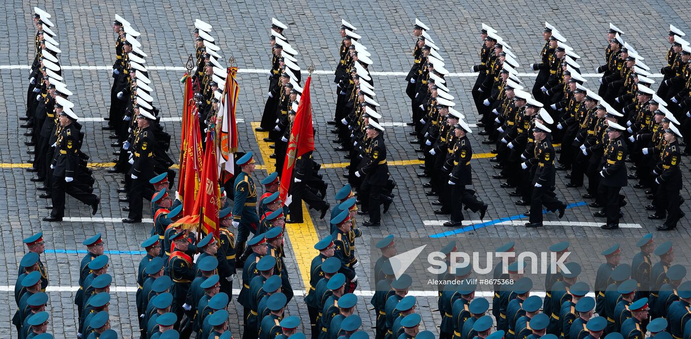 Russia WWII Victory Parade Rehearsal