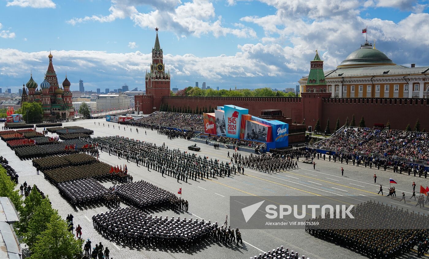 Russia WWII Victory Parade Rehearsal