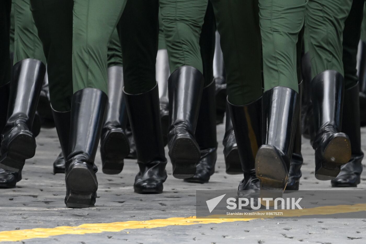 Russia WWII Victory Parade Rehearsal