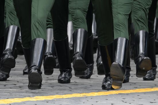 Russia WWII Victory Parade Rehearsal