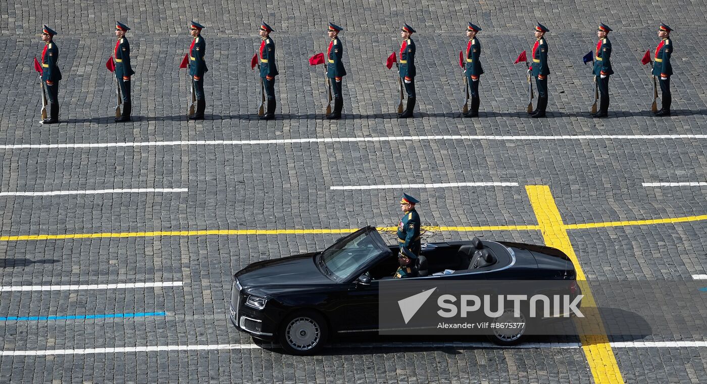 Russia WWII Victory Parade Rehearsal