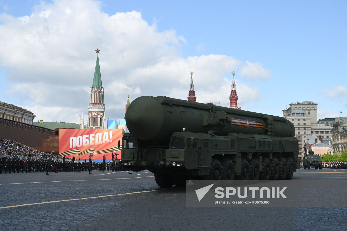 Russia WWII Victory Parade Rehearsal