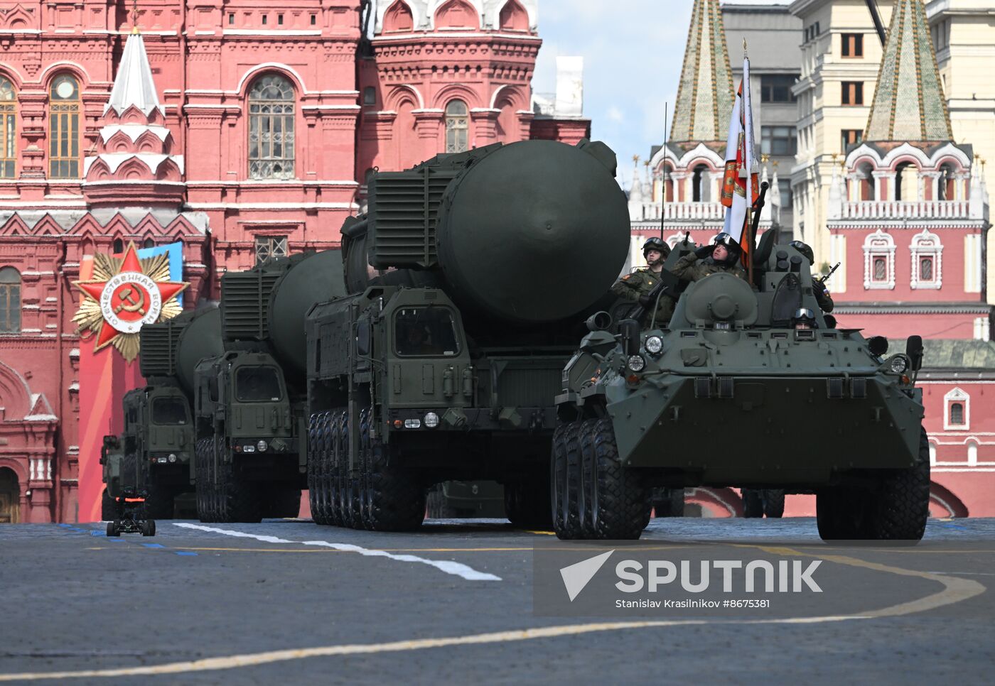 Russia WWII Victory Parade Rehearsal