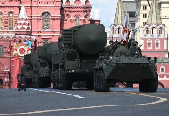 Russia WWII Victory Parade Rehearsal