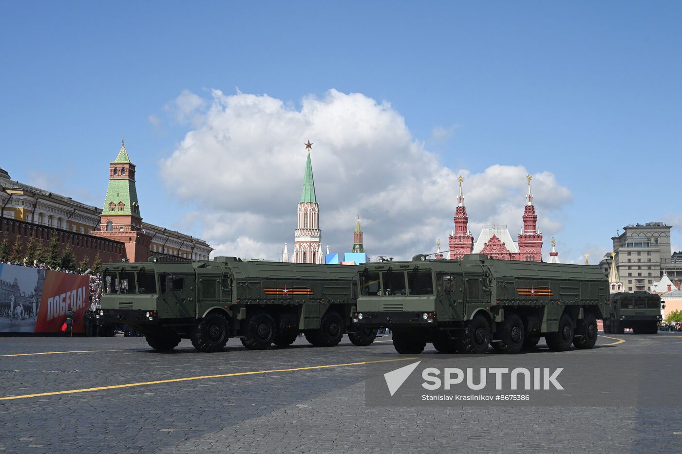 Russia WWII Victory Parade Rehearsal